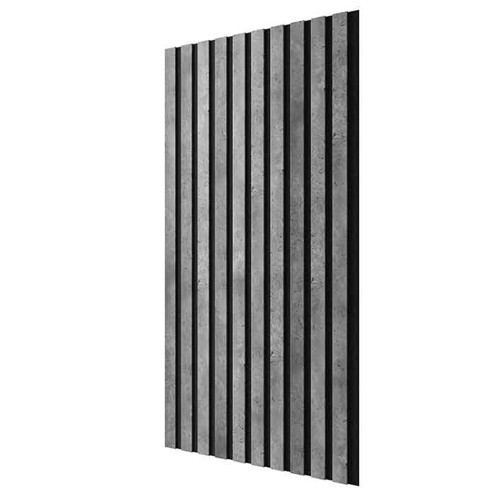 Акустическая панель гибкая Artiva Flex (1200мм) Бетон (черный войлок) 40x6мм